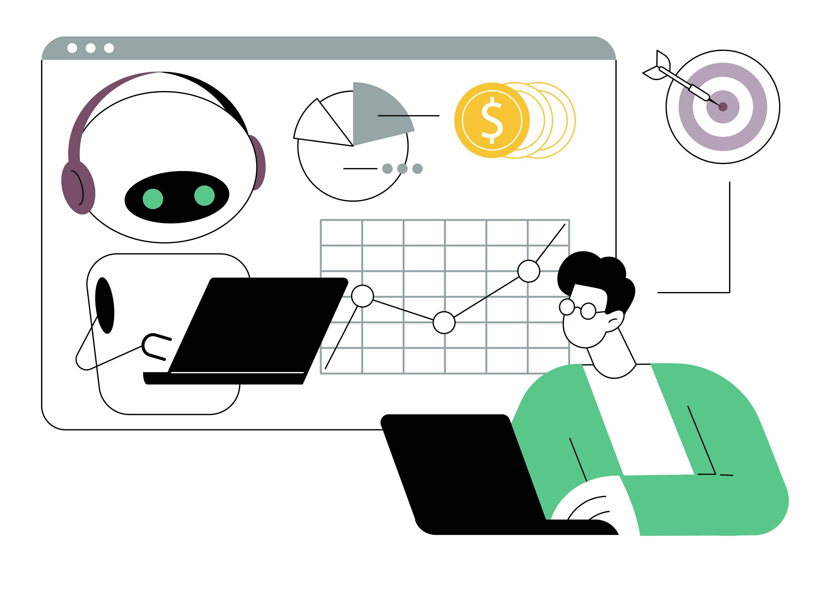 Man with specs and a laptop